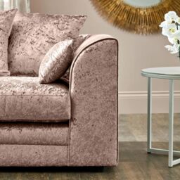 Snugg Furniture UK Limited (3+2 Seater) Aurora Crushed Velvet 3 & 2 Seater Sofa in Light Beige - thumbnail 6