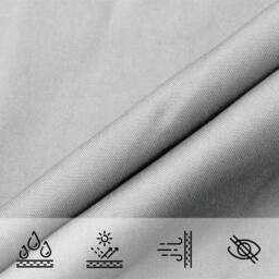 Berkfield Home Sun Shade Sail Light Grey 5x5 m 100% Polyester Oxford - thumbnail 8