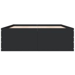 Berkfield Home Bed Frame without Mattress Black 120x200 cm - Size: Small Double - thumbnail 4