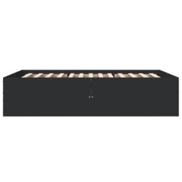 Berkfield Home Bed Frame without Mattress Black 120x200 cm - Size: Small Double - thumbnail 5