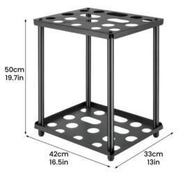 Kelvenix Garden Tool Organizer Rack Garage Holder in Black - Size: 10000mm x 520mm - thumbnail 2