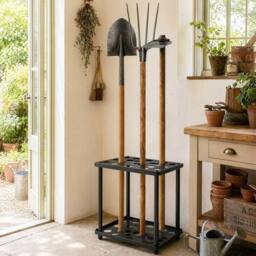 Kelvenix Garden Tool Organizer Rack Garage Holder in Black - Size: 10000mm x 520mm - thumbnail 4
