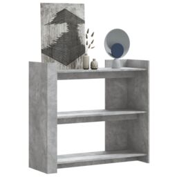 Berkfield Home Console Table Concrete Grey 100x35x90 cm Engineered Wood - Size: 100 x 35 x 90 cm - thumbnail 1