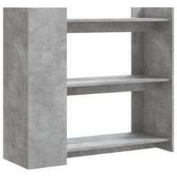 Berkfield Home Console Table Concrete Grey 100x35x90 cm Engineered Wood - Size: 100 x 35 x 90 cm - thumbnail 6