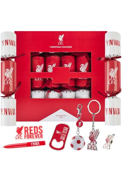 Liverpool FC Christmas Cracker Liverpool Xmas Gift in Red - Size: 6 Pack - image 1