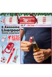 Liverpool FC Christmas Cracker Liverpool Xmas Gift in Red - Size: 6 Pack - thumbnail 2