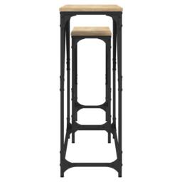 Berkfield Home Nesting Console Tables 2 pcs Sonoma Oak Engineered Wood in Light Tan - thumbnail 6