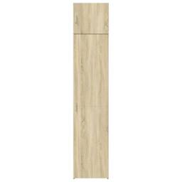 Berkfield Home Slim Storage Cabinet Sonoma Oak 45x42.5x225 cm Engineered Wood in Brown - thumbnail 4