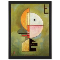 Artery8 Wassily Kandinsky Upward Old Master Abstract Painting Artwork Framed Wall Art Print A4 in Black - thumbnail 1