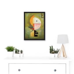 Artery8 Wassily Kandinsky Upward Old Master Abstract Painting Artwork Framed Wall Art Print A4 in Black - thumbnail 2