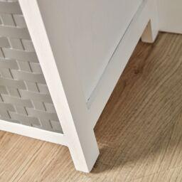 Home Source Wooden Storage 5 Drawer Tall Chest Bedroom Organiser Fully Assembled in White - thumbnail 4
