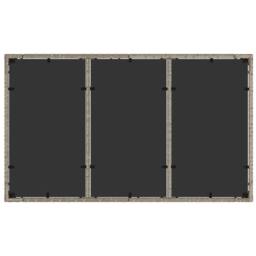 Berkfield Home Garden Table with Glass Top Light Grey 150x90x75 cm Poly Rattan - Size: 150 x 90 x 75 cm - thumbnail 8