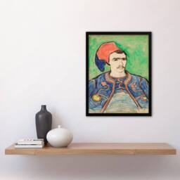 Artery8 Vincent van Gogh Framed Wall Art Print The Zouave Infantryman in Green - Size: A4 - thumbnail 2