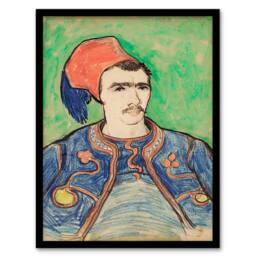 Artery8 Vincent van Gogh Framed Wall Art Print The Zouave Infantryman in Green - Size: A4 - thumbnail 1