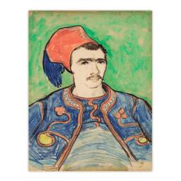Artery8 Vincent van Gogh Framed Wall Art Print The Zouave Infantryman in Green - Size: A4 - thumbnail 3