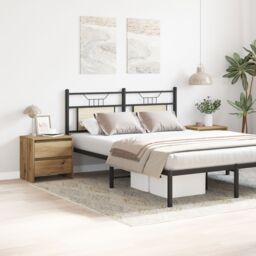 Berkfield Home Bedside Cabinet 2 pcs Artisan Oak 45x34x44, 5 cm Engineered Wood in Brown - thumbnail 4