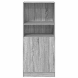 Berkfield Home Kitchen Cabinet Grey Sonoma 57x41.5x131.5 cm Engineered Wood - thumbnail 4