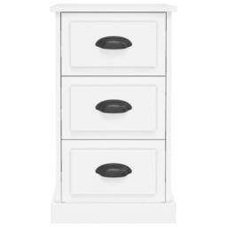 Berkfield Home Bedside Cabinet White 39x39x67 cm Engineered Wood - Size: 39 x 39 x 67 cm - thumbnail 7