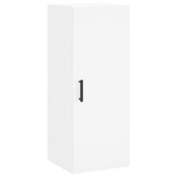 Berkfield Home Wall Mounted Cabinet White 34.5x34x90 cm - thumbnail 2