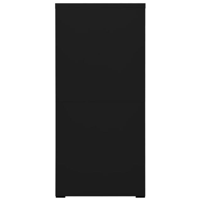 Berkfield Home Modern Filing Cabinet Black 46x62x133 cm Steel - Size: 46 x 62 x 133 cm - image 1