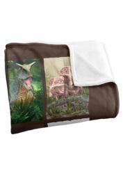 JQ Licensing Royce Mcclure Dino Mosaic Silky Touch Super Soft Throw Blanket 152 X 127 cm in White - thumbnail 3