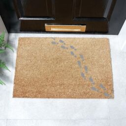 Artsy Mats Grey Tiny/Small Footprints Doormat - Size: 40 cm x 60 cm - thumbnail 2