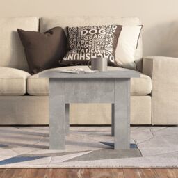 Berkfield Home Coffee Table Concrete Grey 55x55x42 cm Engineered Wood - Size: 55 x 55 x 42 cm - thumbnail 3