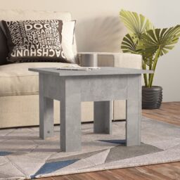 Berkfield Home Coffee Table Concrete Grey 55x55x42 cm Engineered Wood - Size: 55 x 55 x 42 cm - thumbnail 1