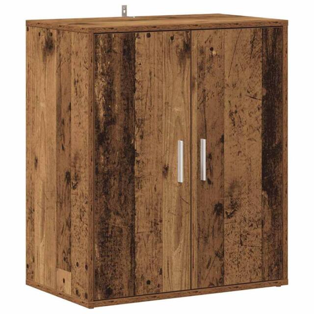 Berkfield Home Shoe Cabinet Old Wood 60x35x70 cm Engineered Wood in Brown - Size: 60 x 35 x 70 cm - image 1