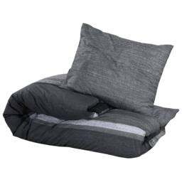 Berkfield Home Duvet Cover Set Dark Grey 225x220 cm Cotton - thumbnail 3