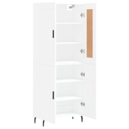 Berkfield Home Highboard White 69.5x34x180 cm Engineered Wood - thumbnail 4