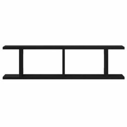 Berkfield Home Wall Shelves 2 pcs Black Oak 75x18x20 cm Engineered Wood - Size: 75 x 18 x 20 cm - thumbnail 6