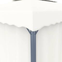 Berkfield Home Gazebo with Curtain 3x3 m Cream White Aluminium - thumbnail 5