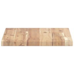 Berkfield Home Floating Shelf 40x30x2 cm Untreated Solid Wood Acacia in Brown - Size: 40 x 30 x 2 cm - thumbnail 5