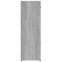 Berkfield Home Book Cabinet Grey Sonoma 90x30x90 cm Engineered Wood - Size: 90 x 30 x 90 cm - thumbnail 7