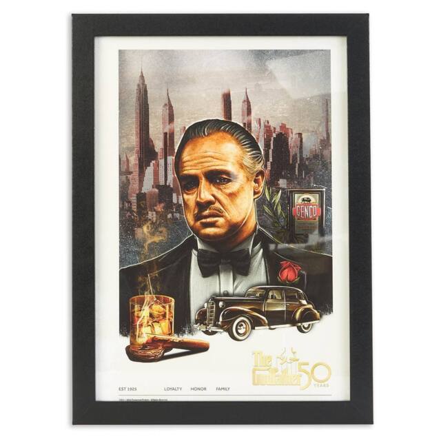 The Godfather 50 Years Art Print Giclee Art Print - Size: A2