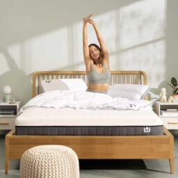 Panda London Hybrid Bamboo Mattress in White - Size: EU Double - thumbnail 4