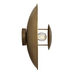 Industville Boston Round Metal Diffuser Wall Light in Metallic Gold - Size: 17 inches - thumbnail 4