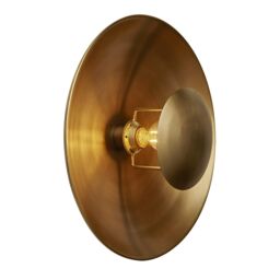 Industville Boston Round Metal Diffuser Wall Light in Metallic Gold - Size: 17 inches - thumbnail 2