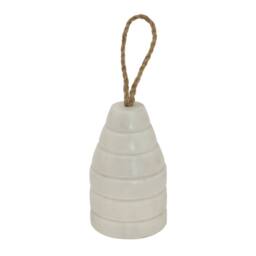 Sostter Ribbed Marble Doorstop Weighty & Wonderful in Natural - thumbnail 1