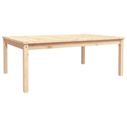 Berkfield Home Garden Table 121x82.5x45 cm Solid Wood Pine in Light Tan