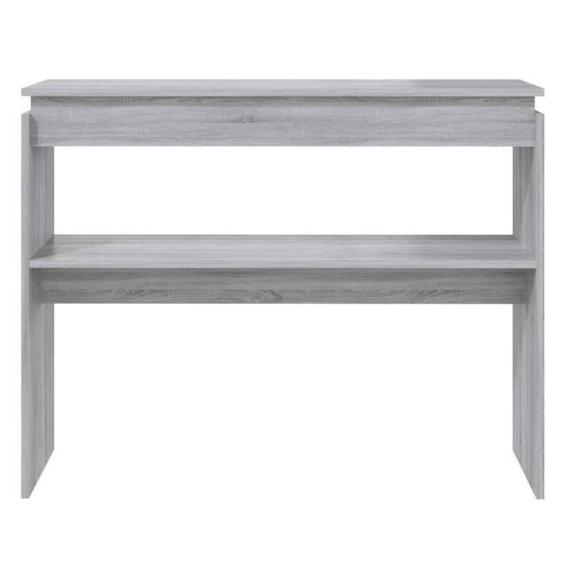 Berkfield Home Decorative Console Table Grey Sonoma 102x30x80 cm Engineered Wood - Size: 102 x 30 x 80 cm - image 1