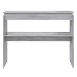 Berkfield Home Decorative Console Table Grey Sonoma 102x30x80 cm Engineered Wood - Size: 102 x 30 x 80 cm - thumbnail 1