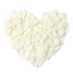 Shatchi 2000pcs Ivory Silk Rose Petals Wedding Mothers Day Wedding Confetti Valentine day Table Decorations in White
