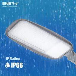 ENER-J 100W LED Streetlight Waterproof IP65 6000k in Grey - thumbnail 4