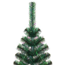 Berkfield Home Artificial Christmas Tree with Iridescent Tips Green 240 cm PVC - thumbnail 3
