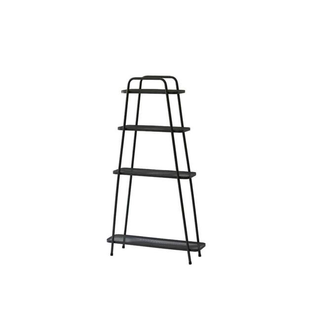 VegTrug Modern Plant Stand 4 Shelf - W72.5 x D26 x H151 CM in Black - image 1