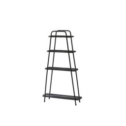 VegTrug Modern Plant Stand 4 Shelf - W72.5 x D26 x H151 CM in Black - thumbnail 1
