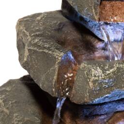 Primrose 4 Tier Cascading Rock Effect Water Feature with LED Lights in Natural - thumbnail 3