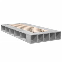 Berkfield Home Bed Frame without Mattress Concrete Grey 90x200 cm - thumbnail 6
